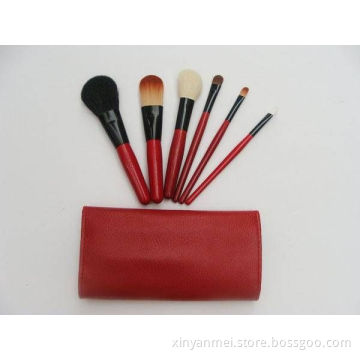6pcs Mini travel makeup brush set